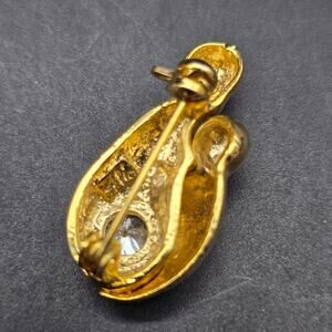 AAI Gold Tone Mother and Child Brooch Mother's Day Vintage 1990s